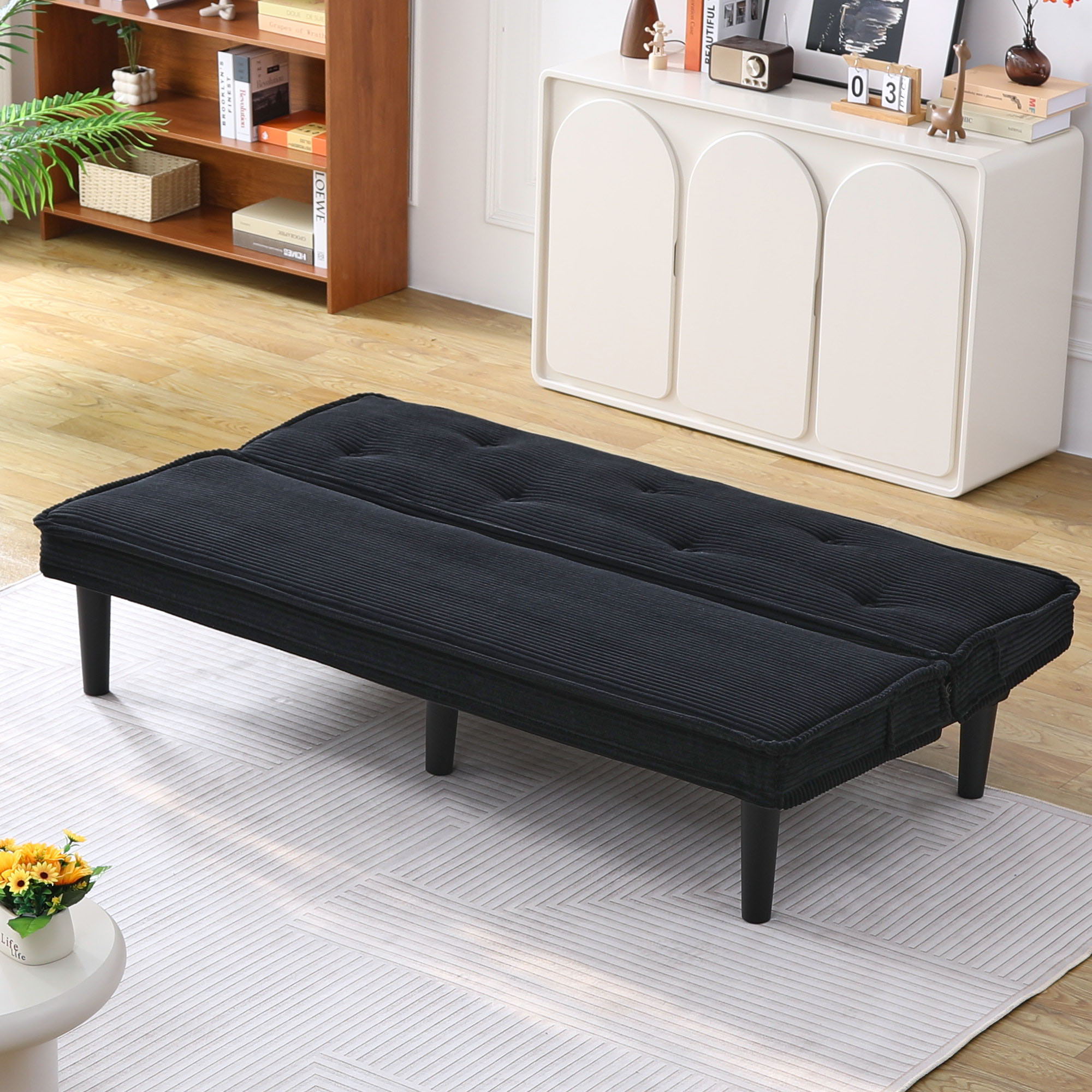 Versatile Sofa Bed With Solid Wood Frame