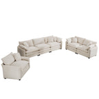 Elegant Oversized Sectional Sofa Set With Deep Seats And Flexible Layout