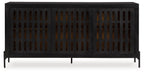 Vallisburg - Accent Cabinet - Black / Natural