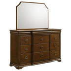 Garland 9-drawer Bedroom Dresser with Mirror Brown Cherry