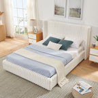 Functional Vertical Striped Bed With Gas Lift Storage