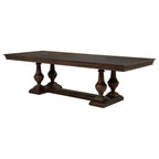 Ridgewell Rectangular Trestle Dining Table Dark Oak