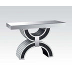 Nysa - Console Table With Faux Crystals - Mirrored