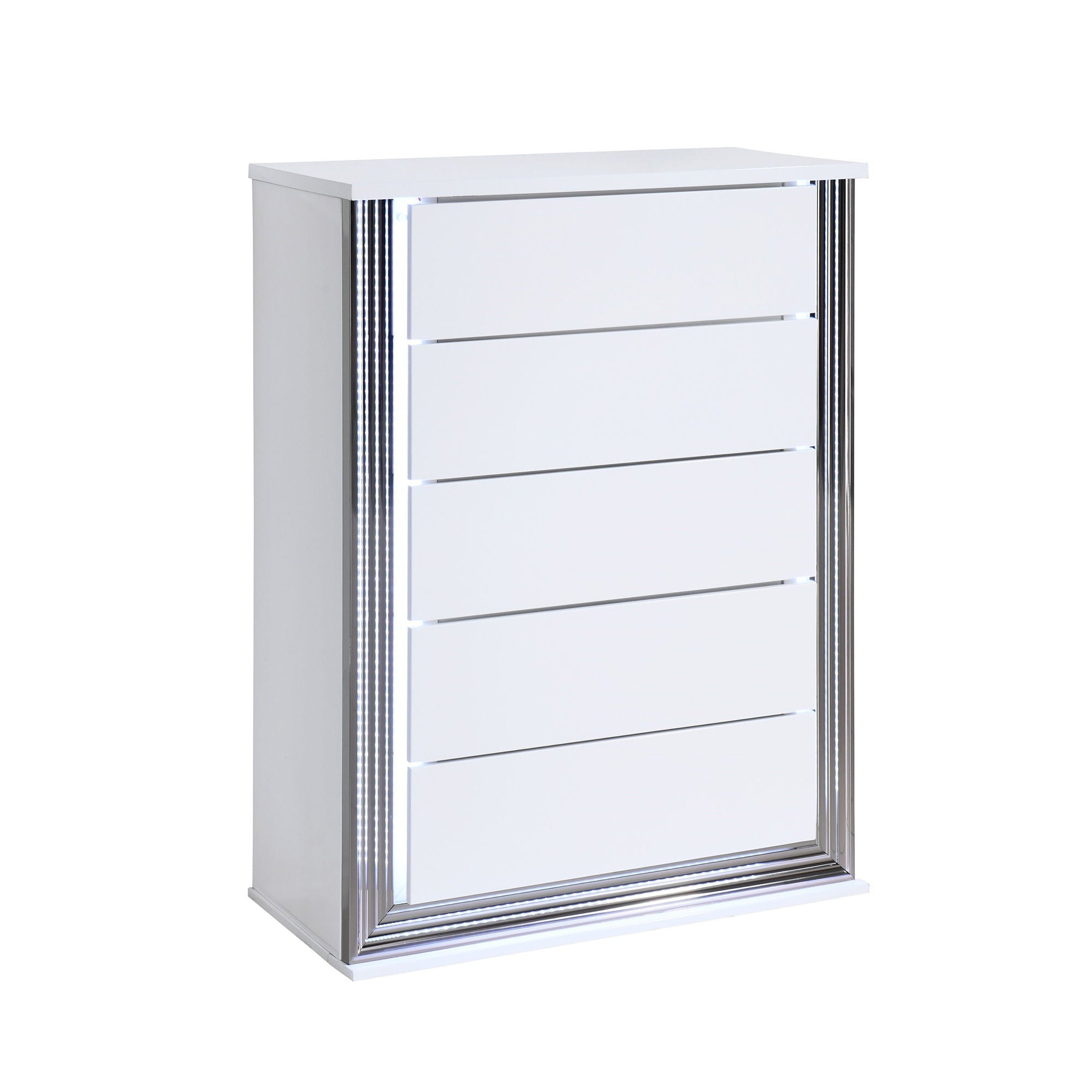 Moon - Smooth Chest With LED - White