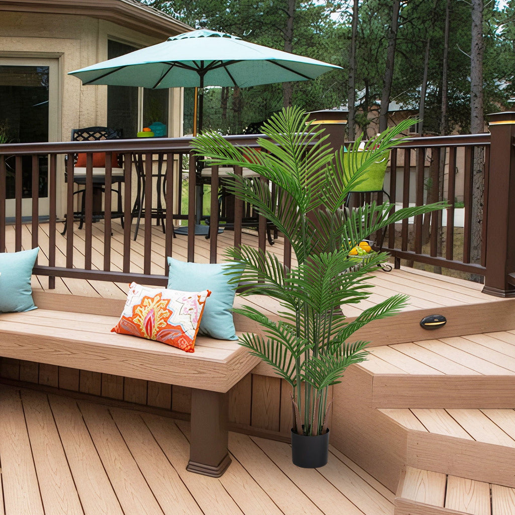 Simulate Plastic Flower Boxes With Leaves For Outdoor Home Decor (Set of 2) -