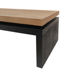 Coffee Table Rectangular Center Table For Living Room - Black / Natural / Multi / Natural Multi / Natural Wood / Natural Wood Wash
