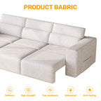 3 Seater Power Recliner Sofa With Wireless Charging And Remote Control