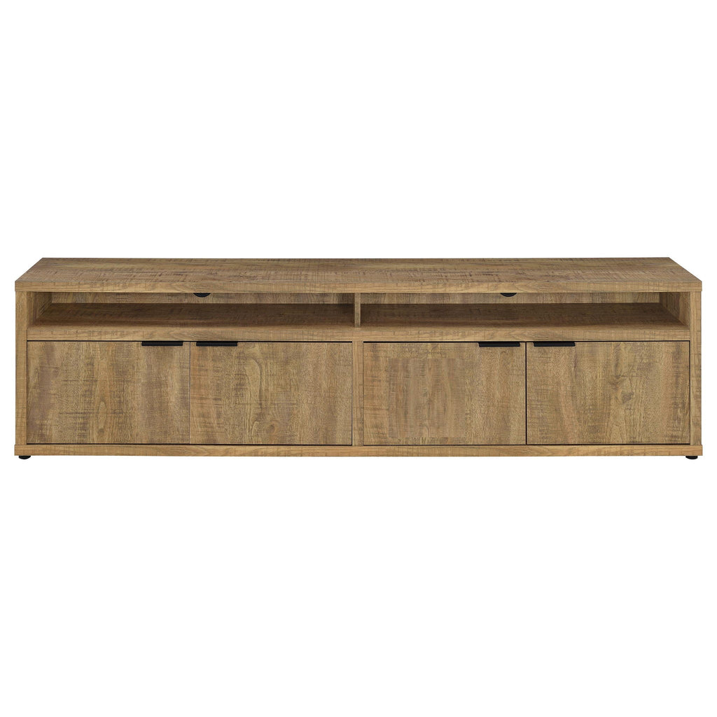 Tabby 79-inch 4-door Engineered Wood TV Stand Media Console Mango
