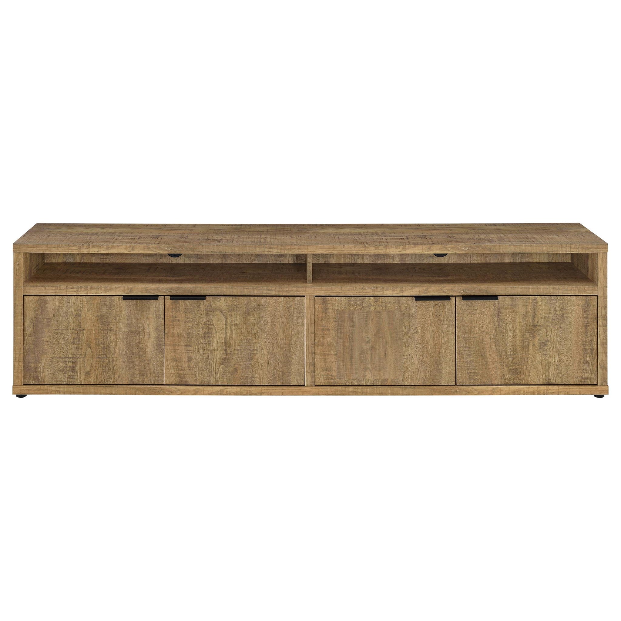 Tabby 79-inch 4-door Engineered Wood TV Stand Media Console Mango