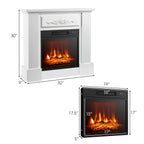 1400W TV Stand Electric Fireplace Mantel with Remote Control