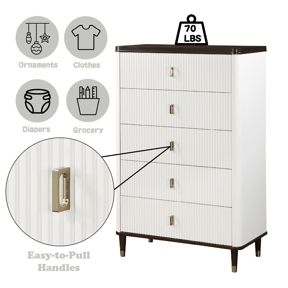 Carena - Chest - White & Brown