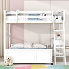 Full Over Full Bunk Bed With Desk
