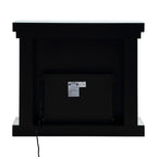 Noralie - 42" Fireplace - Mirrored & Faux Diamonds