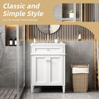 Bathroom Vanity With 2 Doors And Tip Out Drawer, Soft Closing Hinges