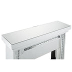 Nysa - 42" Fireplace - Mirrored & Faux Crystals