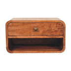 Curve Upper Slot Floating Nightstand