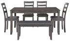 Bridson - RECT DRM Table Set (Set of 6) - Gray