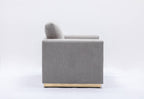 Valin - Linen Sofa For Living Room - Gray