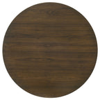 Strouse 47-inch Round Wood Dining Room Table Walnut