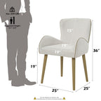 Adalynn - Side Chair (Set of 2) - Beige Boucle & Oak