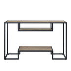 Idella - Sofa Table - Rustic Oak / Black