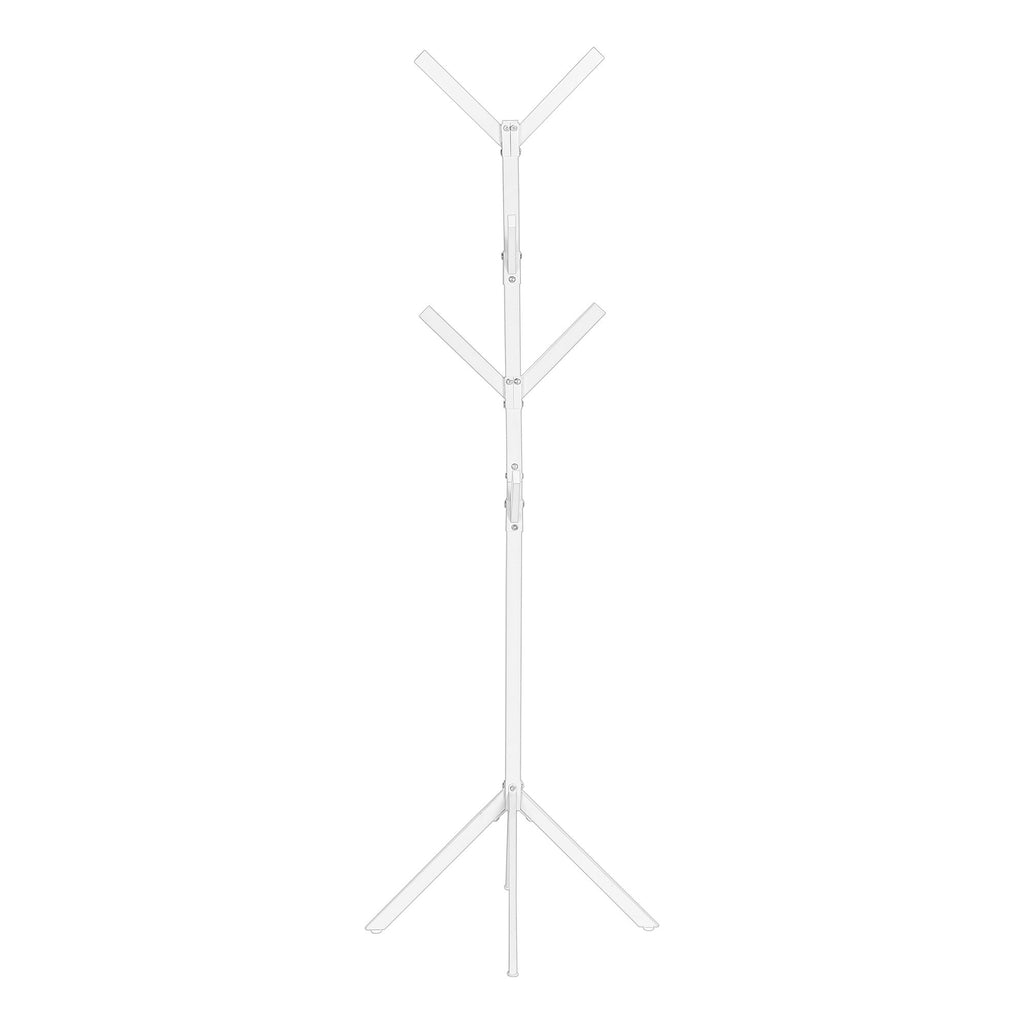 Coat Rack, Hall Tree, Free Standing, 8 Hooks, Entryway, Contemporary & Modern