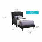 Button Tufted Bed Charming For Cozy Spaces