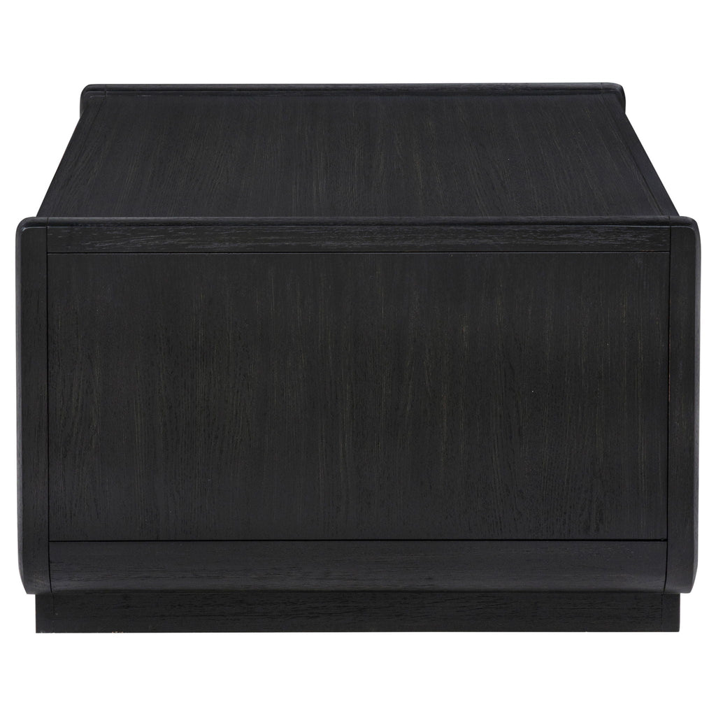 Leandro 2-drawer Wood Cocktail Coffee Table Burnished Black