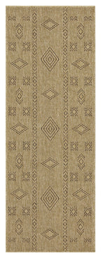 Earth - 2'7" X 7'3" Indoor, Outdoor Area Rug - Jute, Mocha