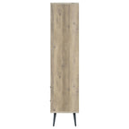 Maeve 70-inch 3-shelf Bookcase with Drawers Distressed Pine