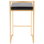 Fuji - Contemporary / Glam Design Counter Stool (Set of 2)
