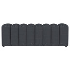 Summer Fabric Upholstered Tufted Accent Bench Charcoal