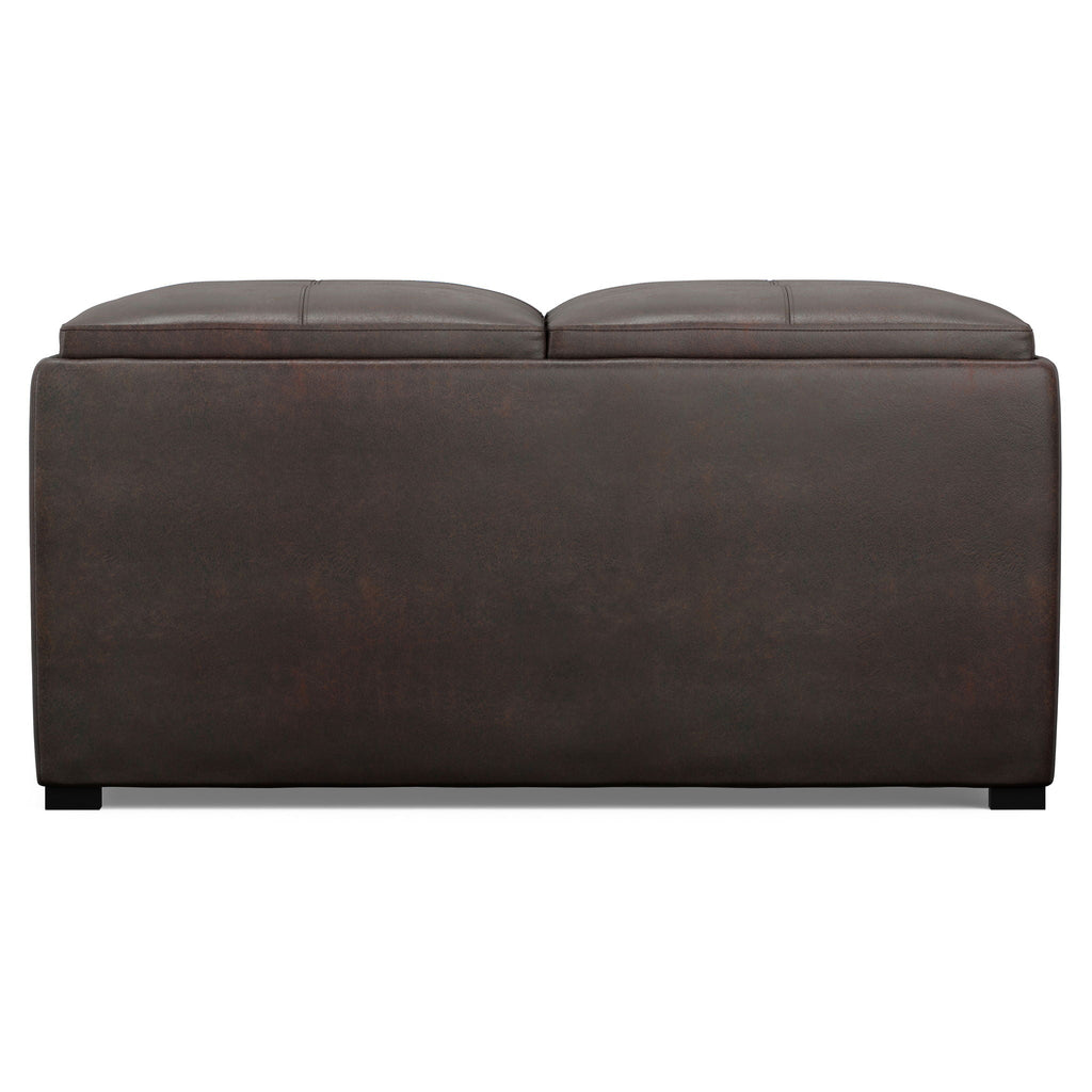 Avalon - Upholstered Square Coffee Table Storage Ottoman