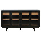 Middleton 4-door Sideboard Server with Dual Drawers Black
