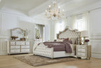 Antonella Upholstered California King Panel Bed Ivory