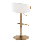 Claire - Contemporary / Glam Adjustable Bar Stool (Set of 2)