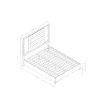 Star - 5 Pieces Bedroom Set Modern Design With LED