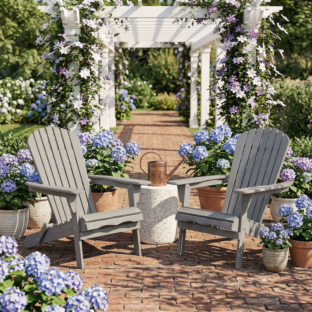 Oversize Outdoor Folding Adirondack Chair, Patio Chair For Garden
