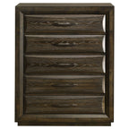 Atlas 5-drawer Bedroom Chest of Drawers Dark Oak