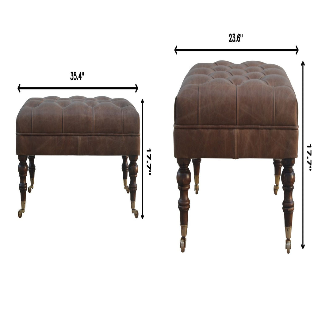 Buffalo - Ottoman With Castor Legs