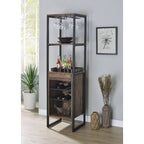Narik - Wine Rack - Weathered Oak