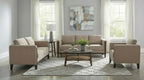 Islington 3-piece Upholstered Panel Arm Sofa Set Taupe