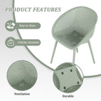Modern Lounge Chair Set With Round Table