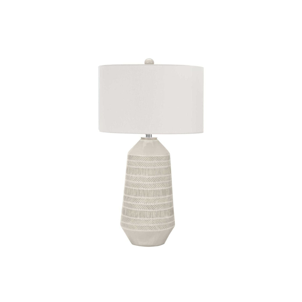 Contemporary Lighting, Table Lamp - Cream - Ceramic