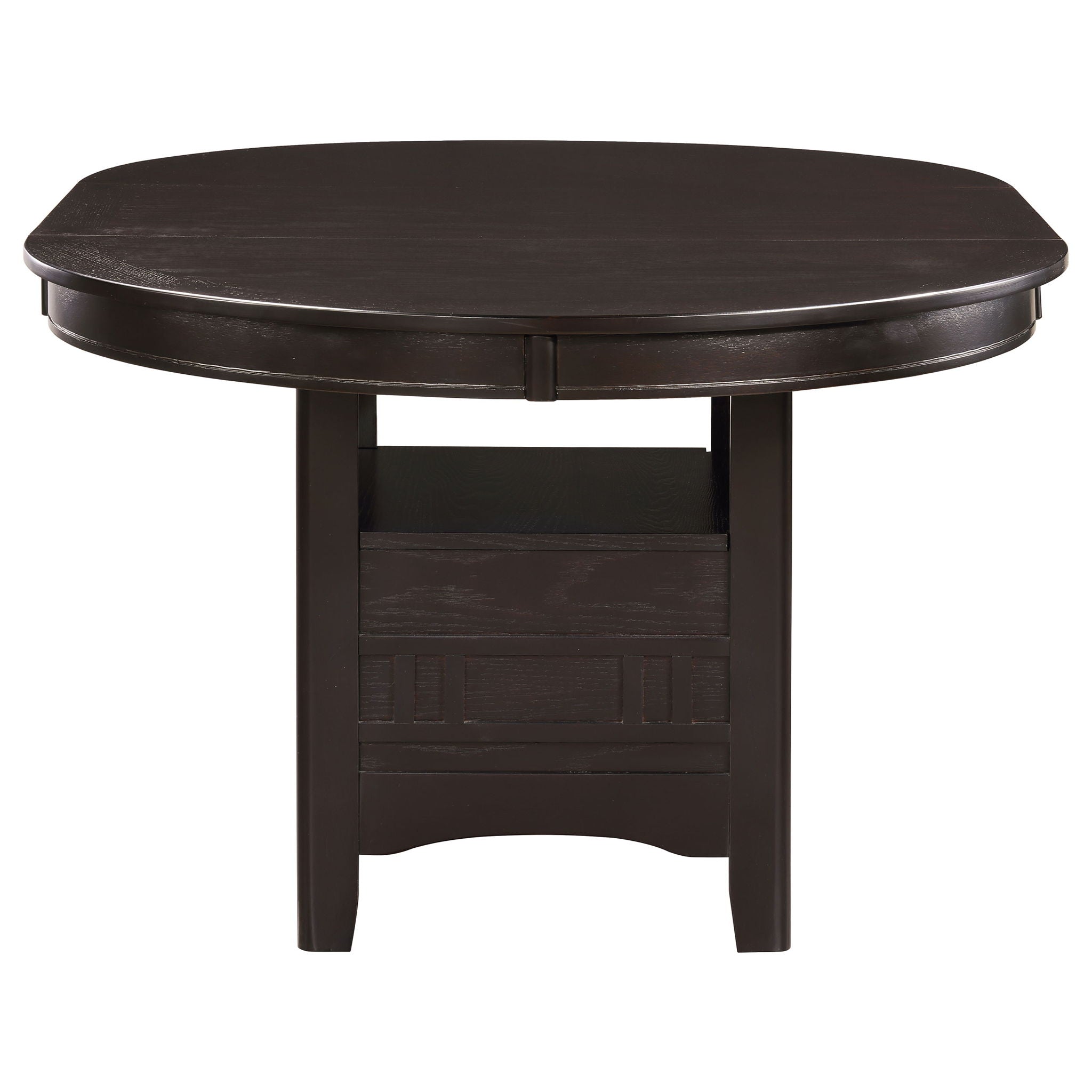 Lavon Oval 60-inch Wood Extension Leaf Dining Table Espresso