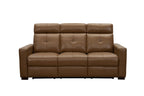 Cara - Sofa With Power Recline, Power Headrest And Power Lumbar - Light Brown
