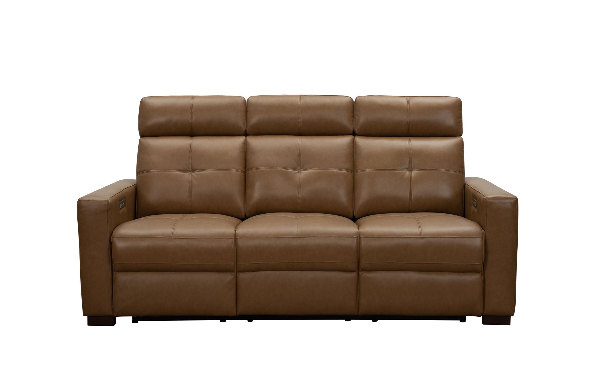 Cara - Sofa With Power Recline, Power Headrest And Power Lumbar - Light Brown
