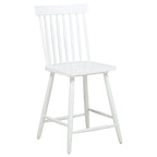 Andrews 5-piece Round Counter Dining Set Light Ash and White