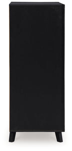 Danziar - Five Drawer Wide Chest - Black