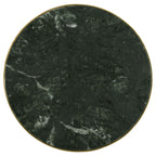 Eliska Round Green Marble Top Accent Side Table Antique Gold